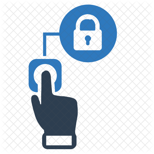 Fingerprint Lock Icon - Finger Scan Icon Transparent (512x512)