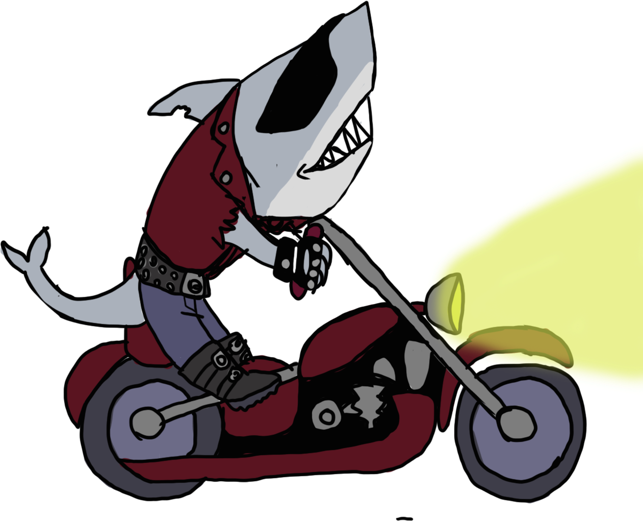 Jump The Shark - Cartoon (1260x1260)