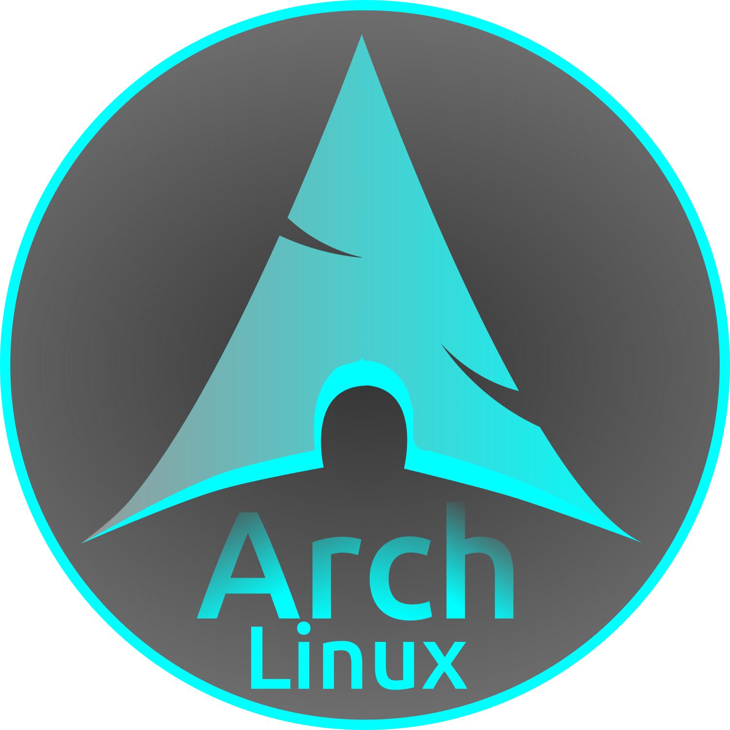 Arch Linux Logo 190 Kb - Circle (1500x1500)
