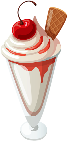 54 - Ice Cream Sundae Clipart (277x500)
