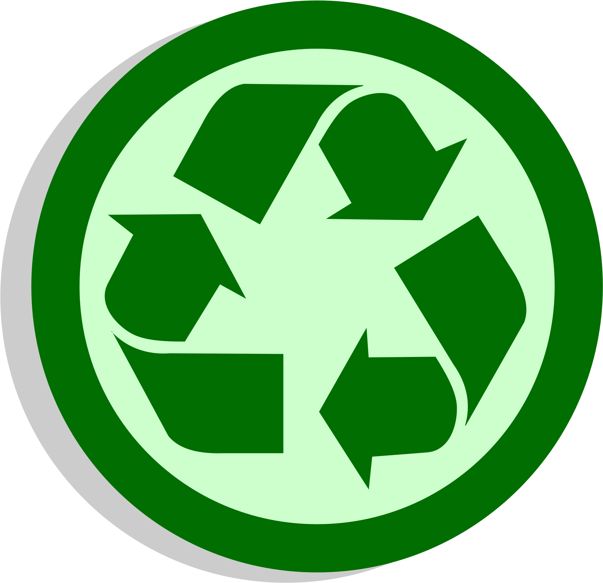 Recycling Emblem - Mail Icon (2000x2000)