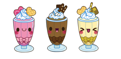 Frappé Kawaii - Kawaii Food (500x242)