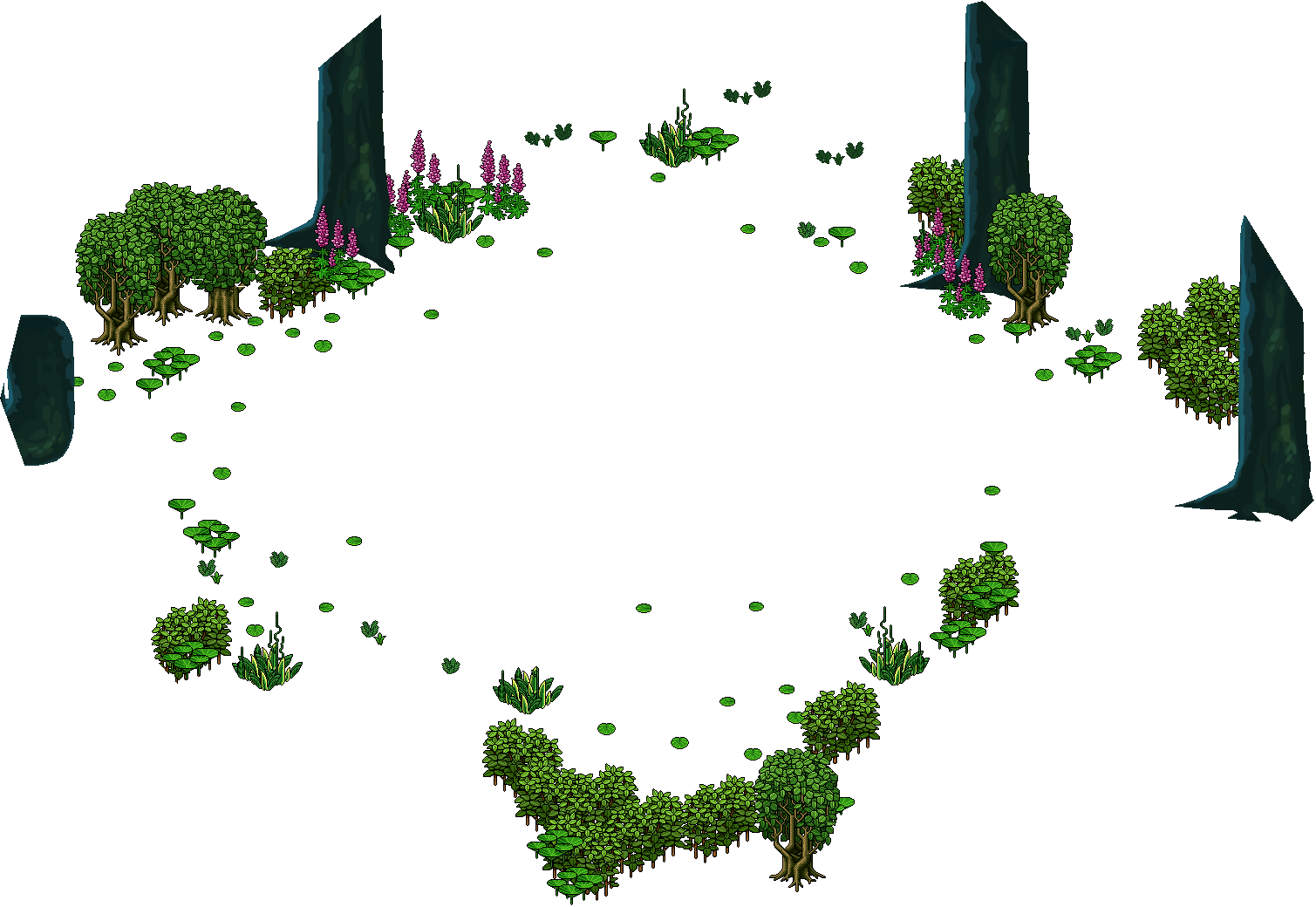 Jungle Plants Png Download - Habbo Niko (1509x1040)