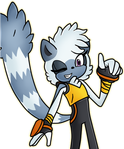 Tangle The Lemur - Cartoon (425x505)