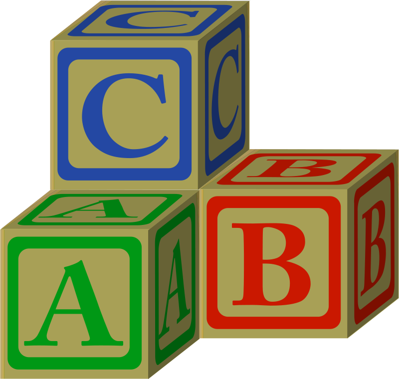 Abc's Of The Gospel - Blocks Clipart (1600x805)
