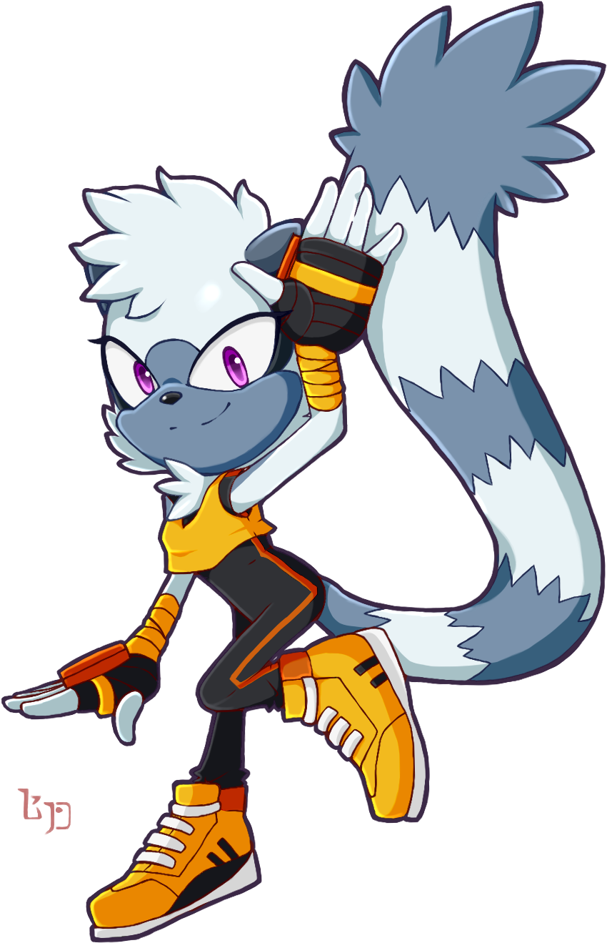 Sonic The Hedgehog Tangle The Lemur Digital Art Artwork - Digital Art (1200x1400)
