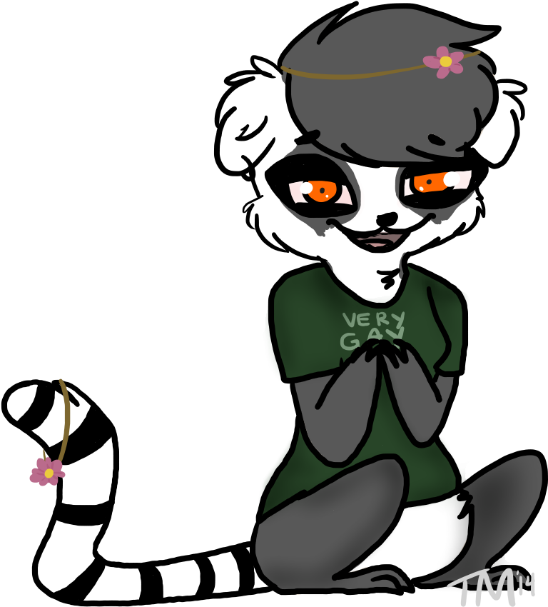 Gay Lemur By Tiredmongoose Gay Lemur By Tiredmongoose - Cartoon (1000x1000)