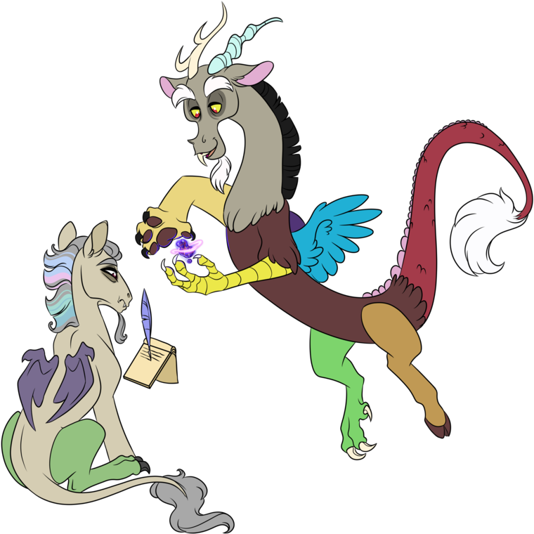 Lopoddity, Chaos Magic, Commission, Discord, Draconequus, - Cartoon (800x808)