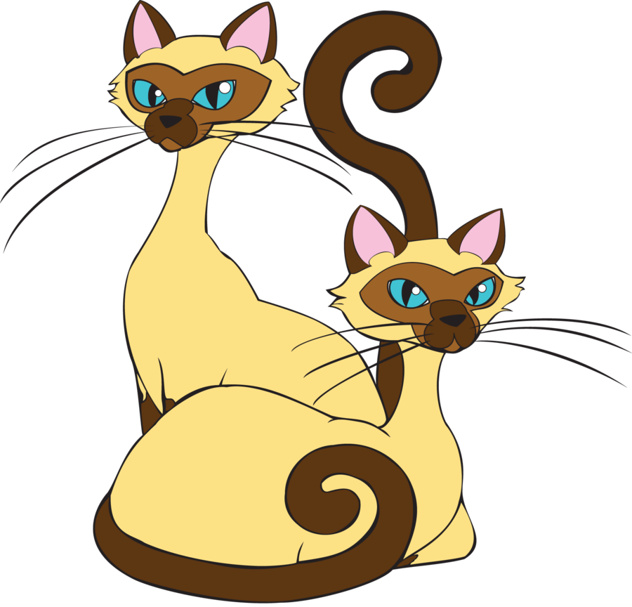 Si And Am By Tewateroniakwa - Tow Siamese Cats From Lady And The Tramp (900x864)