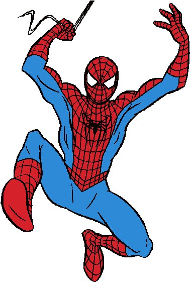 Spiderman Clipart Cliparts And Others Art Inspiration - Spiderman Cartoon Hanging Png (400x566)