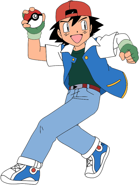 The Following Images Were Colored And Clipped By Cartoon - Ash Clipart (450x597)