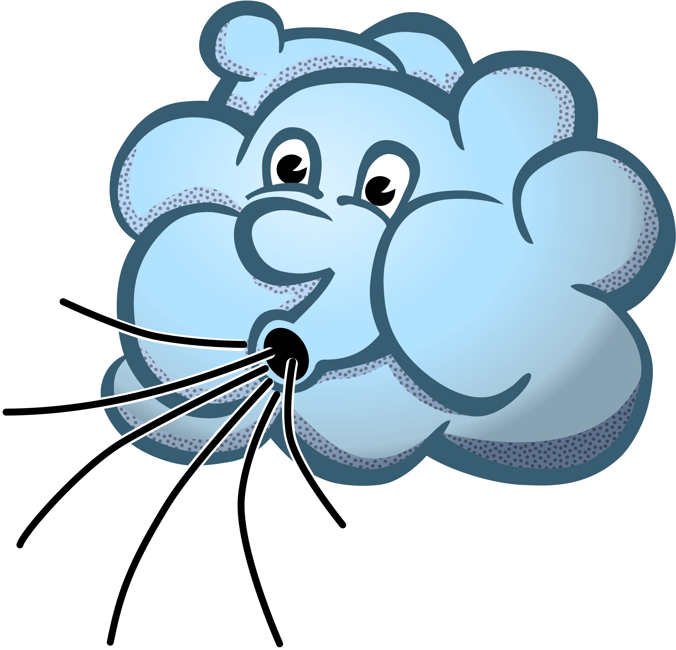 Windy Clip Art - Wind Clipart Png (2400x2313)