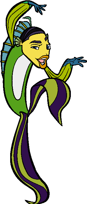 Shark Tale Clip Art Cartoon Clip Art - Shark Tale Coloring Pages (301x676)