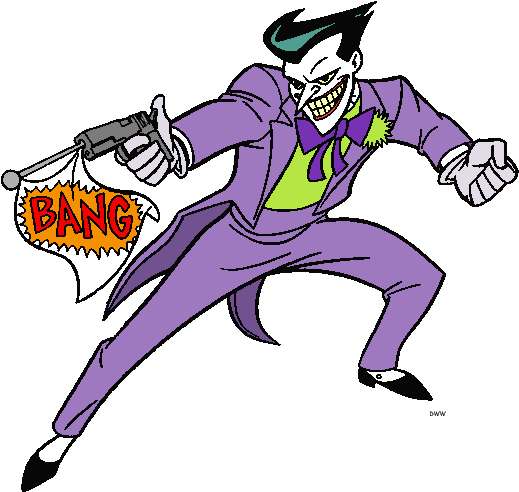 Batman - Clipart - Joker Cartoon Png (527x506)