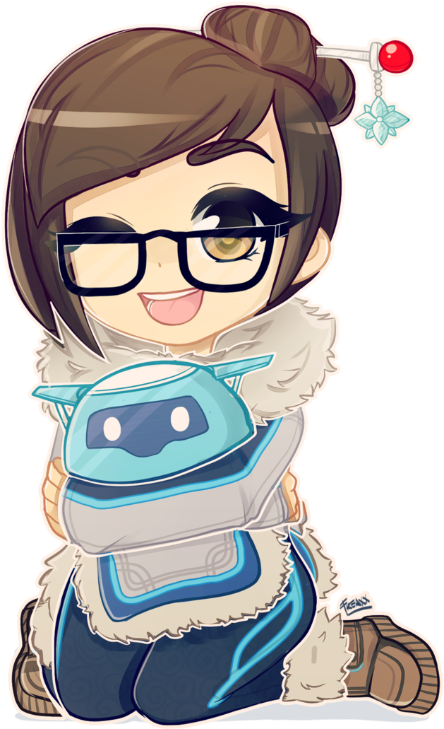 Mei By Justfream - Chibi Mei Overwatch (707x1130)