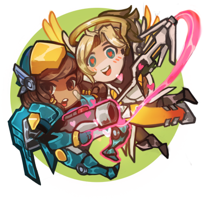 Pharmercy Sticker By Stupah - Cute Pharmercy (450x450)