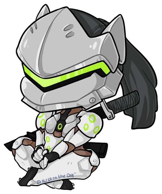 Overwatch Drawing Genji Deviantart - Genji Chibi (660x750)