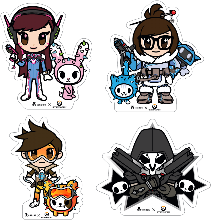Tokidoki X Overwatch Stickers - Tokidoki Overwatch (900x900)