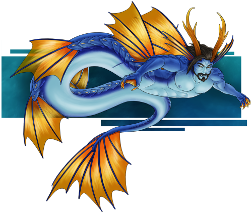 Ok, So My Thought Process After Drawing Fish Monster - Illustration (500x422)