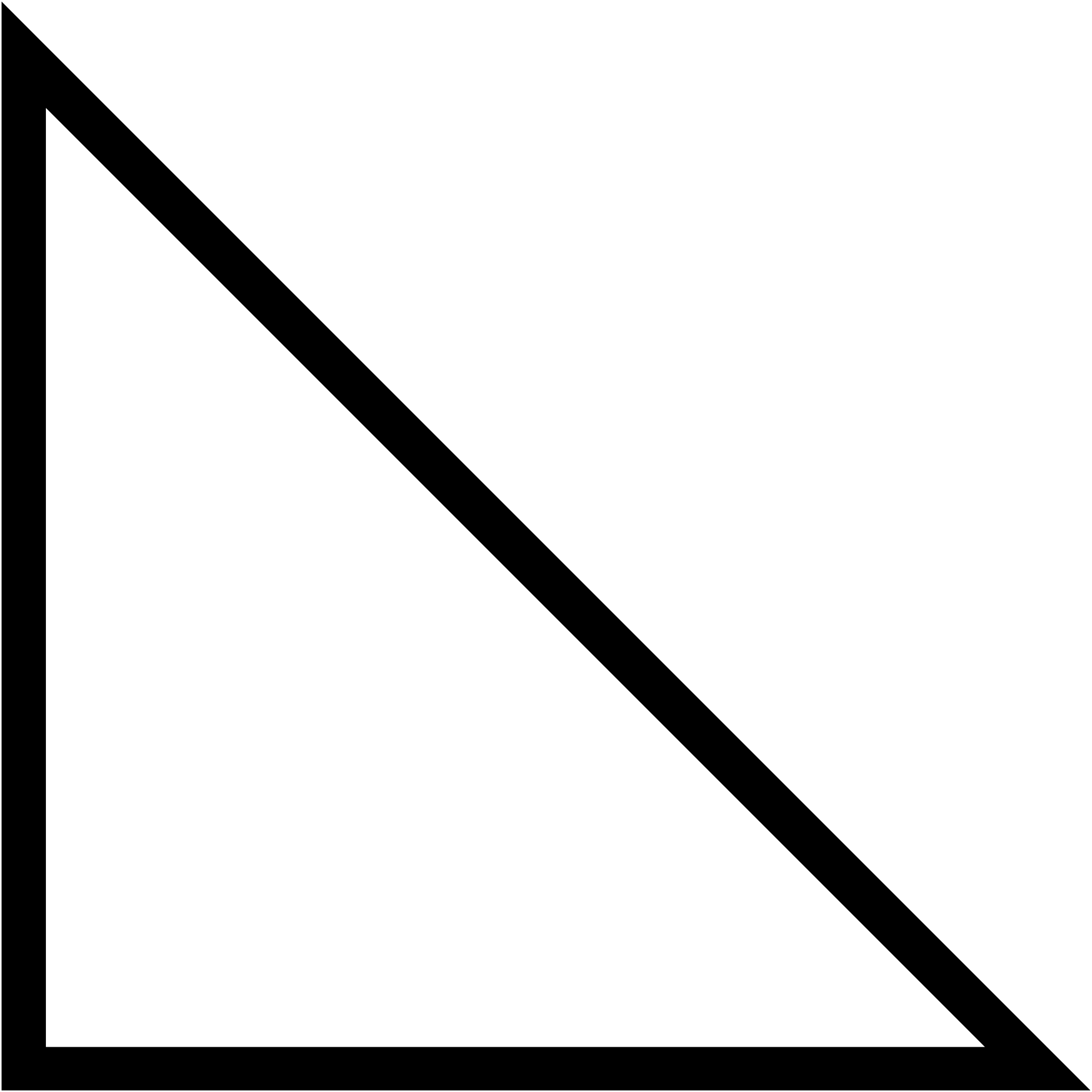 Isosceles Right Triangle - Right Angled Triangle Shape (2000x2000)