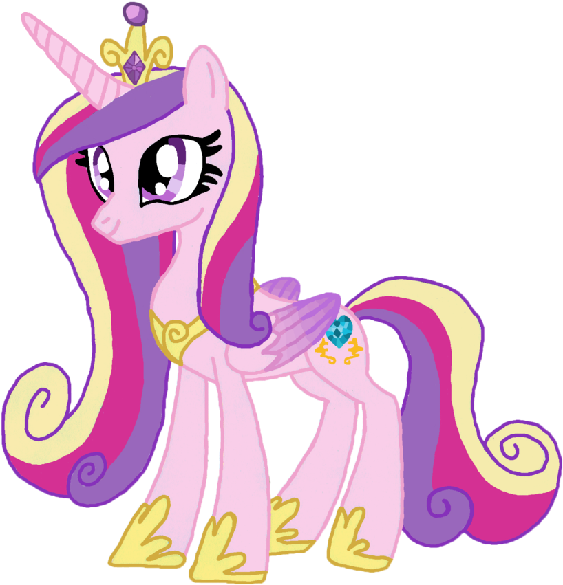 Drawn My Little Pony Cadence - My Little Pony How To Draw Princess Cadence (900x917)