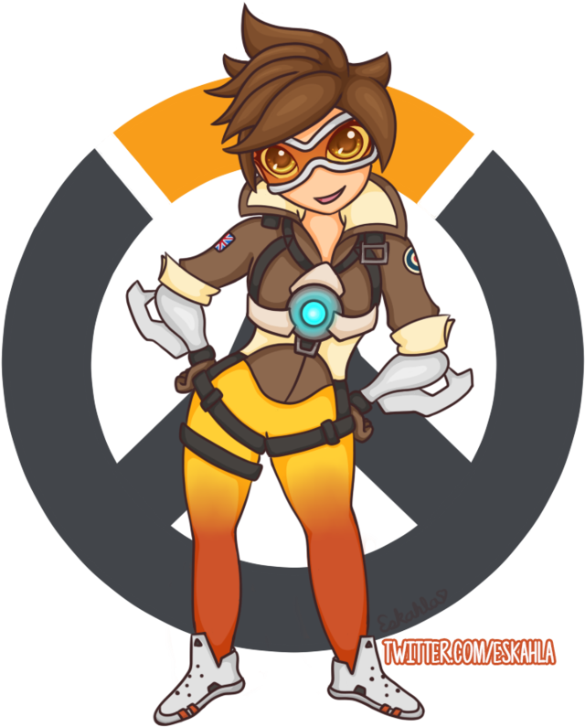 Overwatch's Tracer By Eskahla - Maam (800x933)