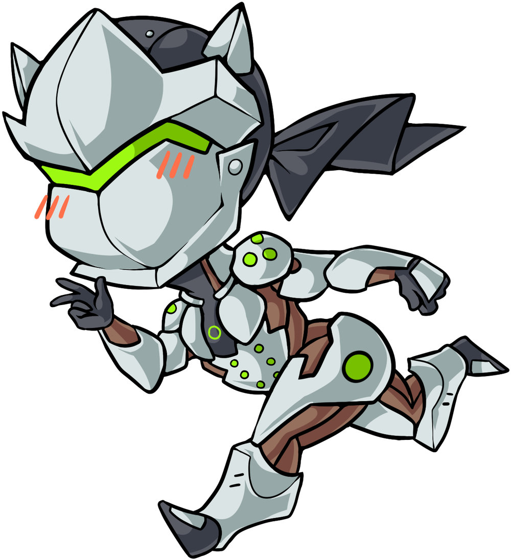 #genji #overwatch #genjioverwatch #genjishimada #ovw - Cute Genji Png (1129x1200)