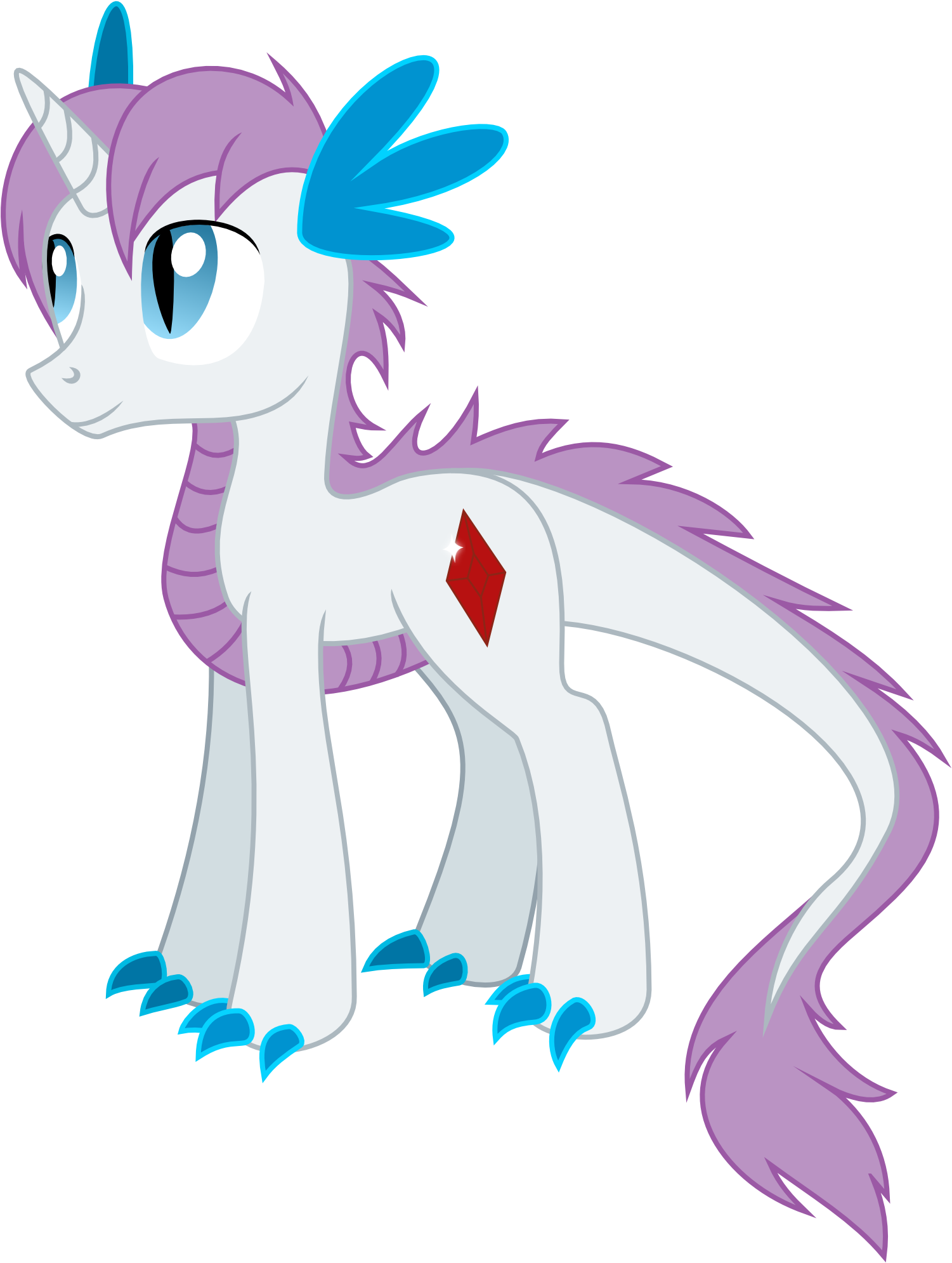 Gitzomailru, Dracony, Hybrid, Interspecies Offspring, - Mlp Dragon Pony Oc (2000x2000)