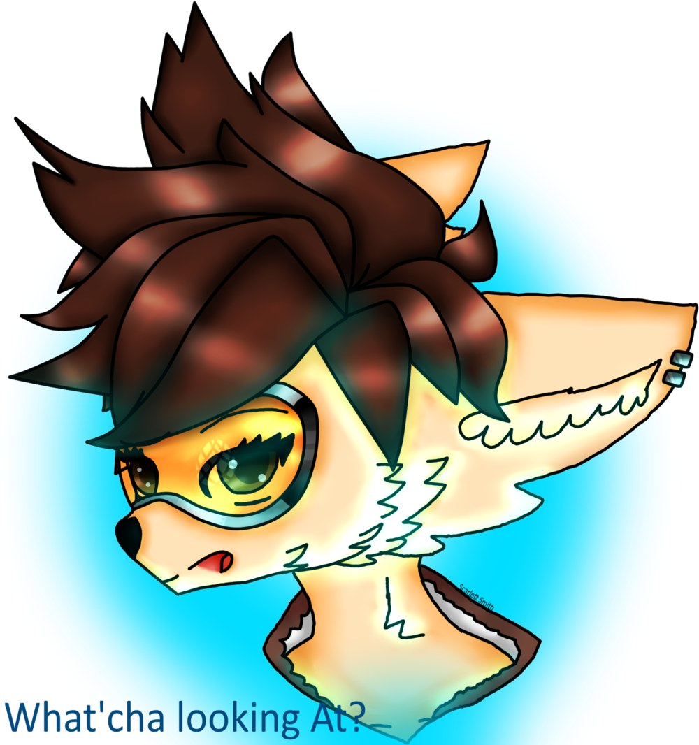 Venturiantalebuddy Tracer Wolf By Venturiantalebuddy - Paint Net Overwatch Fan Art (1024x1065)
