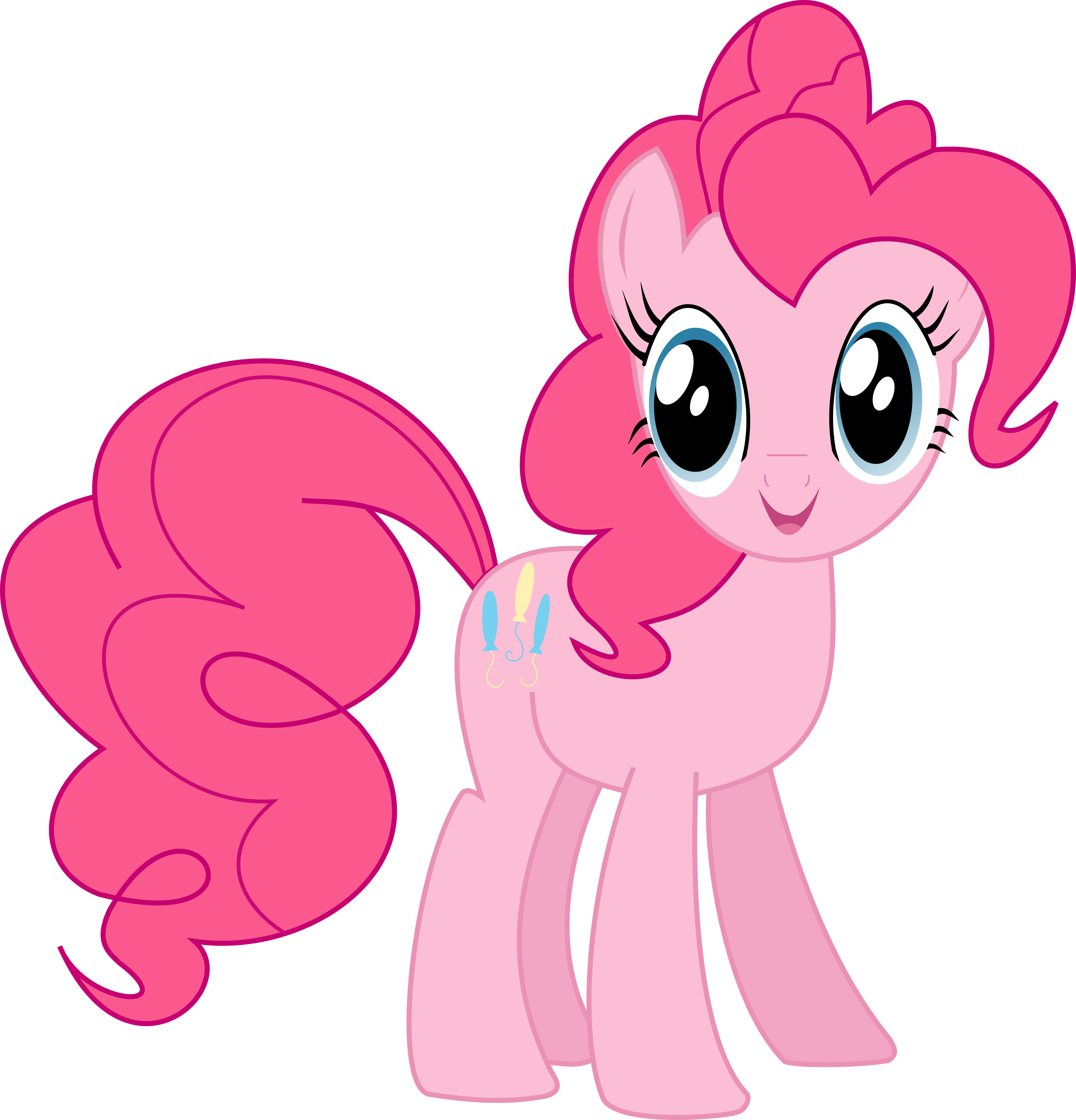 Pinkie Pie Smiling Vector By Pangbot Pinkie Pie Smiling - My Little Pony Pinkie Pie (4265x4439)