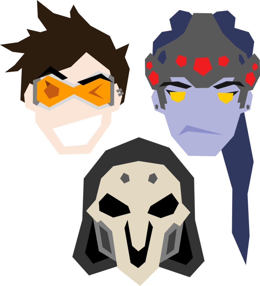 Overwatch Heads 1 By Samueljellis - Overwatch Heads 1 By Samueljellis (852x937)