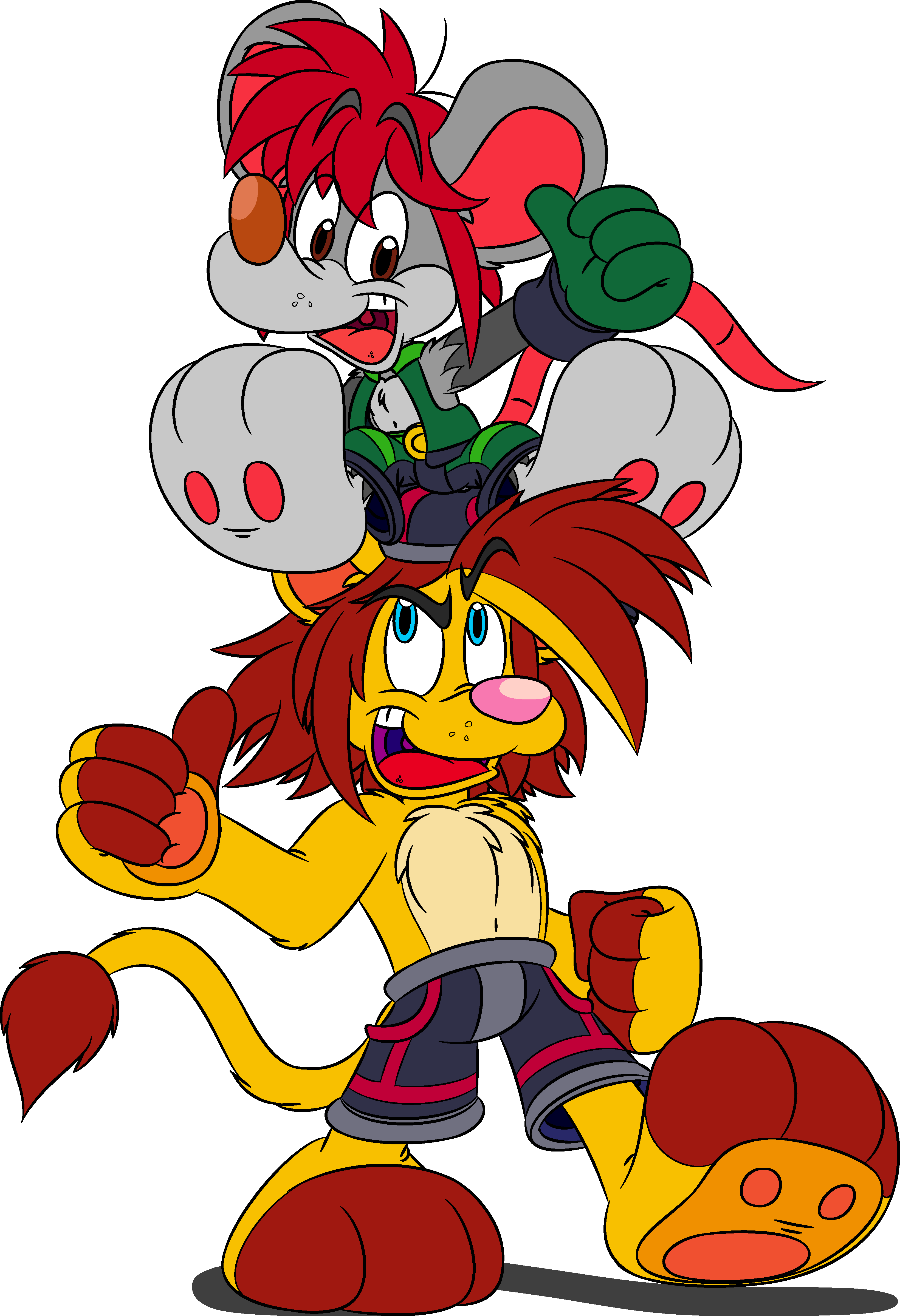 The Lion And The Mouse By Tamerkoh - The Lion & The Mouse (3281x4800)