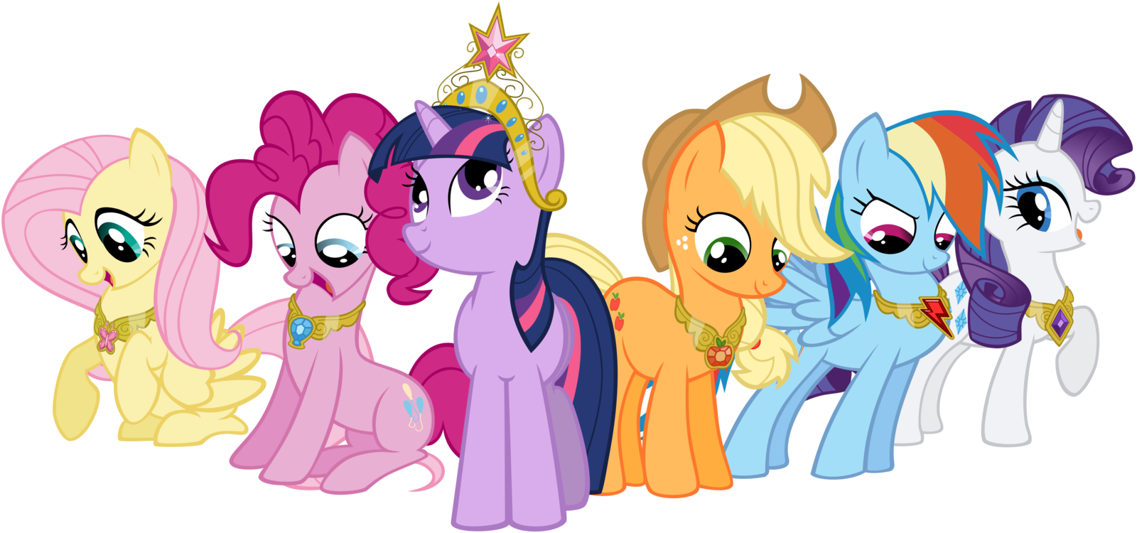 ¿todas Encajan Con Su Element Of Harmony - My Little Pony Elements Of Harmony (1600x750)