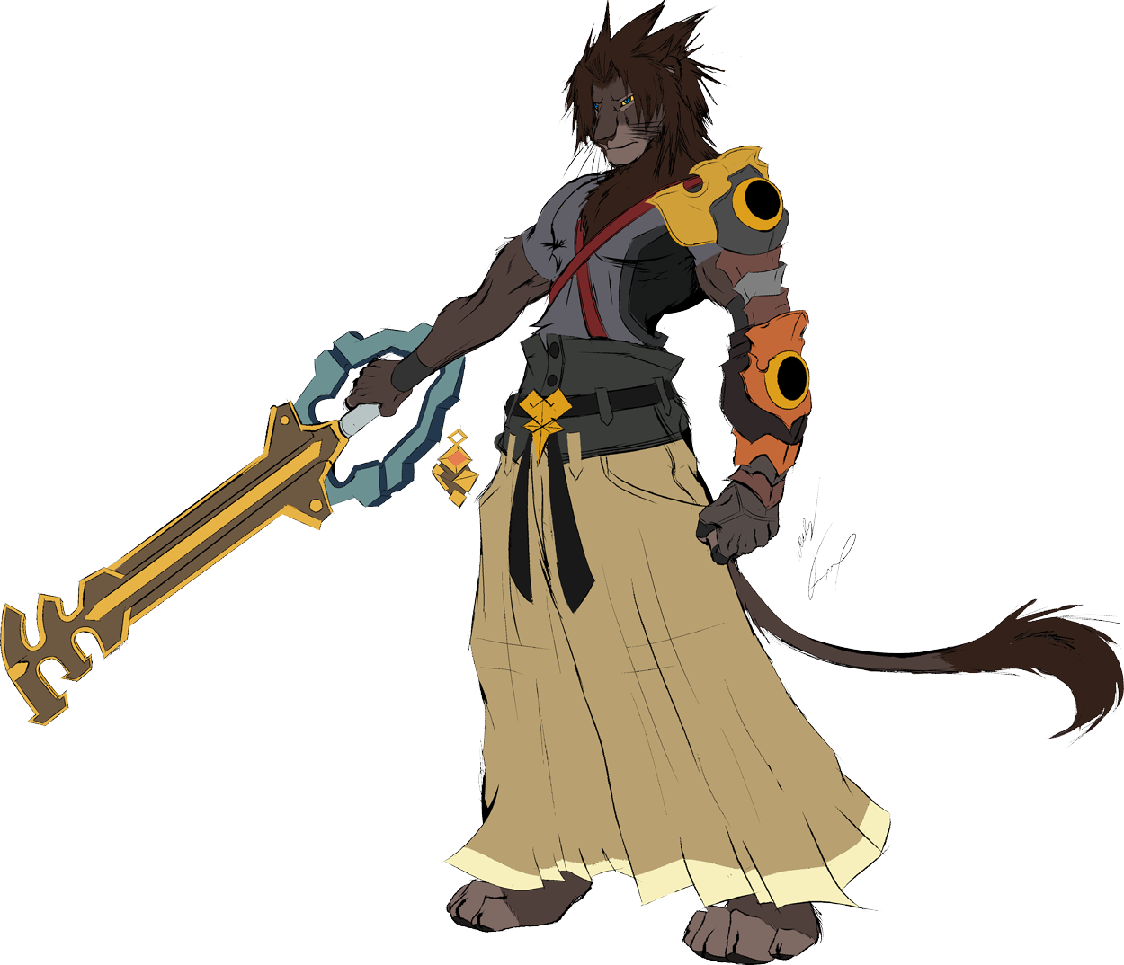 Birth By Sleep Lion Terra By Gunzcon - Birth By Sleep Terra (1250x1074)