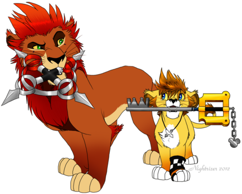 Axel Images Axel And Roxas Lion Wallpaper And Background - Kingdom Hearts Roxas Lion (500x400)