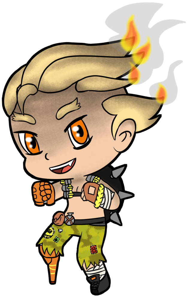 Junkrat Chibi By Tisha2302 Junkrat Chibi By Tisha2302 - Overwatch Junkrat Chibi Transparent (1024x1024)