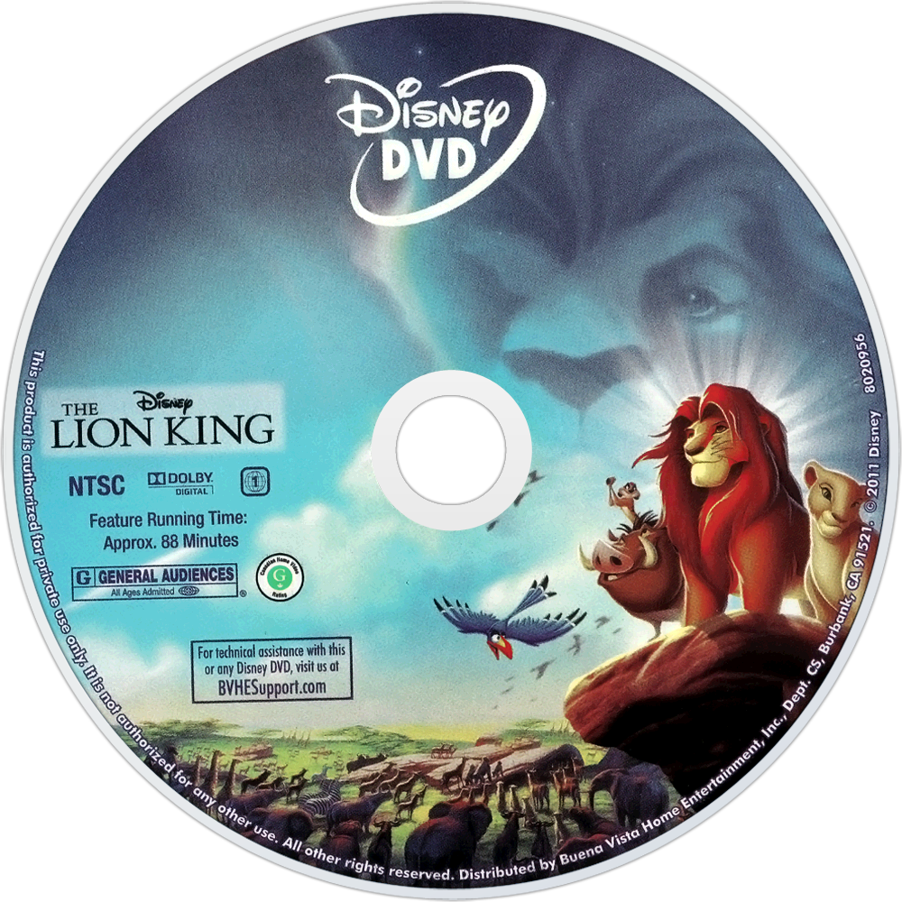 Lion King Dvd Disc (1000x1000)