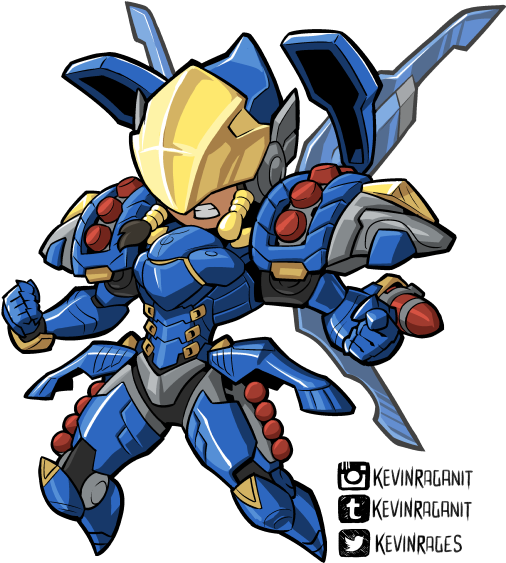 Overwatch Has Developed Quite A Fan Art Following - Imagenes De Overwatch Pharah (551x600)