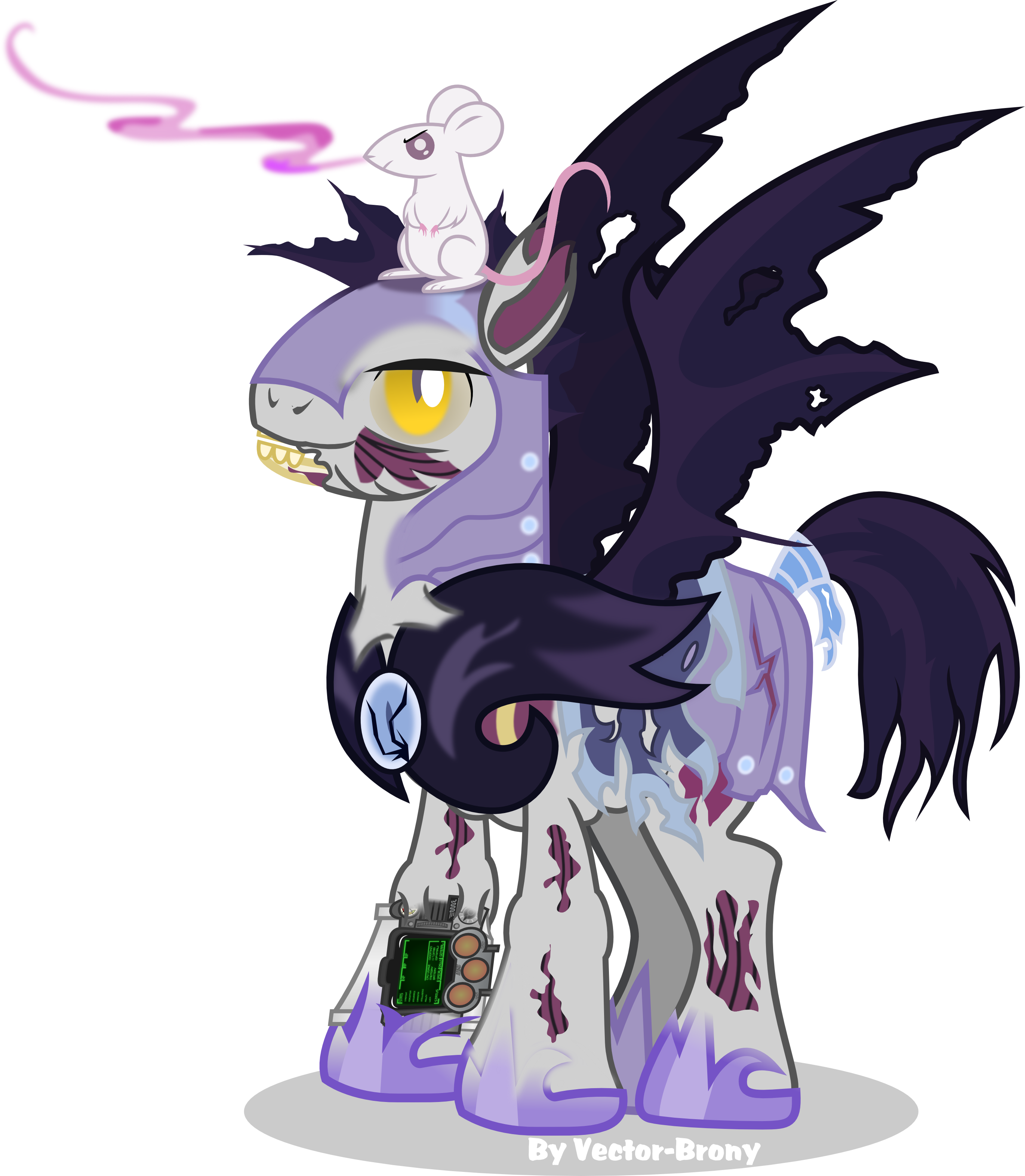 Lion And Mouse By Vector-brony - Lion And Mouse Foe (2742x3146)