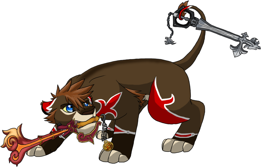 Sora-lion Valor Form By Bosleyboz - Kingdom Hearts Valor Form (900x675)
