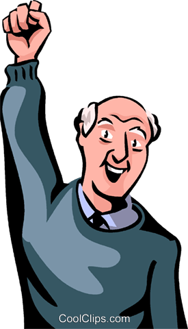 Senior Citizens Royalty Free Vector Clip Art Illustration - Cartoon Hand (275x480)