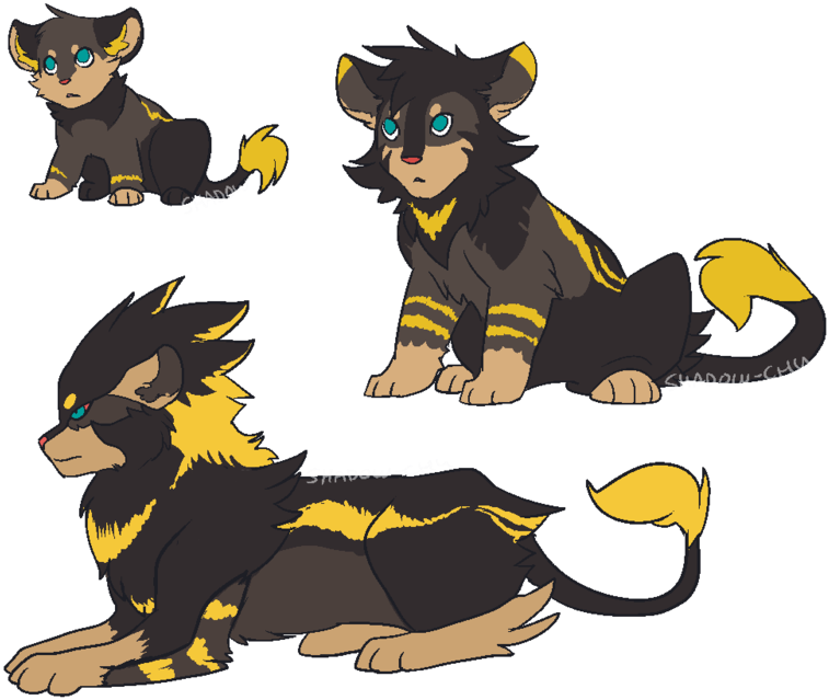 Lion Fusion By Shadow-chu - Cartoon (800x668)