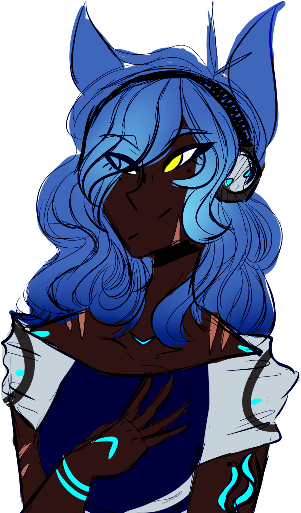 Human Blue Lion Question Mark By Heiiahounds - Cartoon (1024x1731)