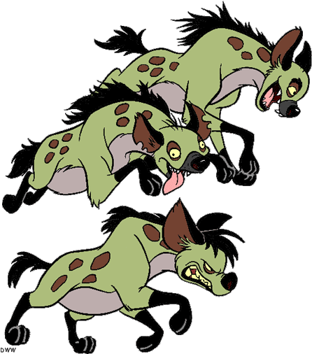 Lion King Characters Clipart - Lion King Hyena Clipart (451x514)