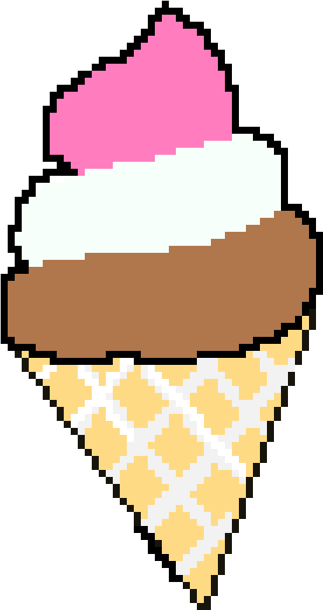 Ice Cream - Icecreem Pixel Art (550x960)