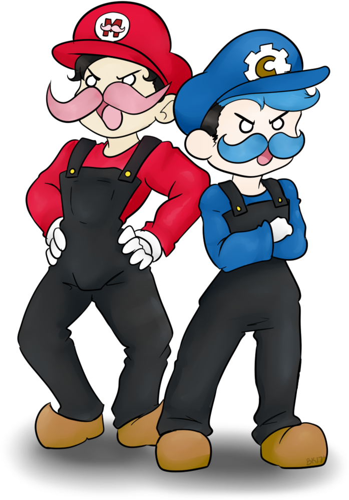 Markiplier And Crankgameplays Mario Kart Bros By Bleachedkitten - Crankgameplays Fanart (731x1094)