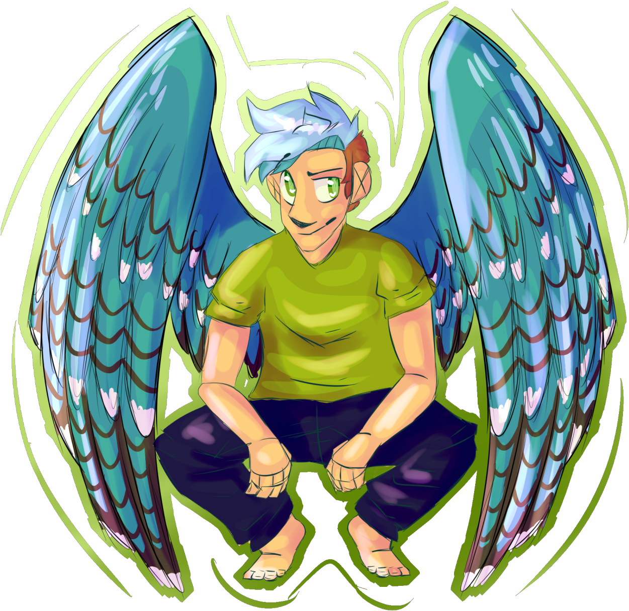 Kuniart Angel Ethan Crankgameplays Ethan Nestor Fanart - Cartoon (1280x1256)