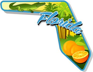 The Sunshine State - Graphic Design - (400x314) Png Clipart Download