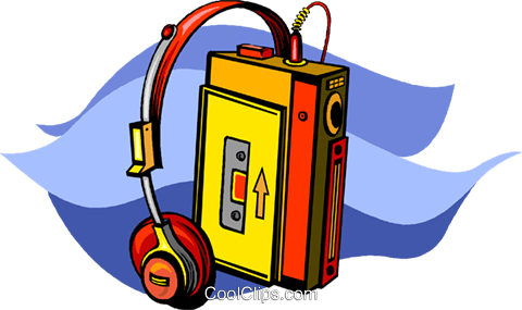 Walkman Royalty Free Vector Clip Art Illustration - Walkman Clipart Png (480x285)