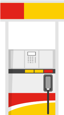 Find A Participating Shell Or Other Select Fuel Station - Shell Gas Pump Vector (400x400)